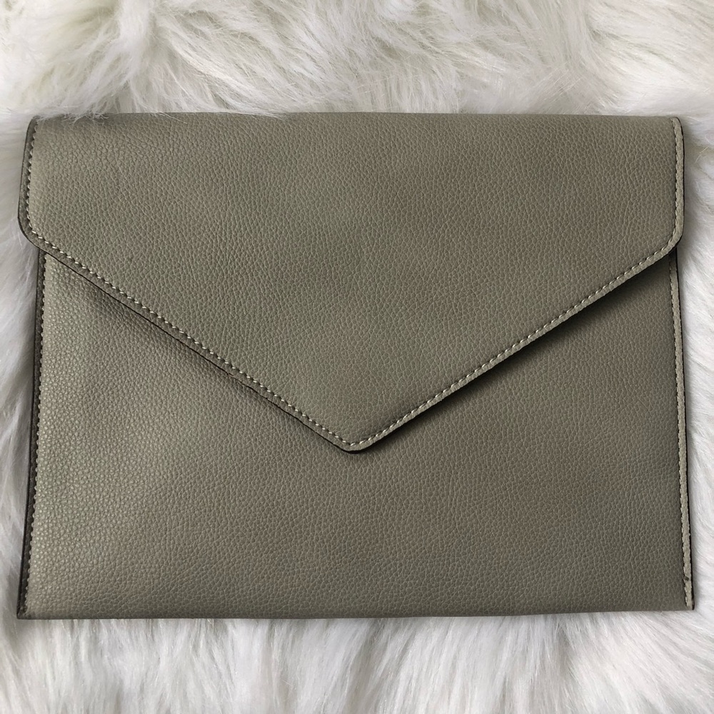 Street Level Envelope Clutch Purse Slate Gray